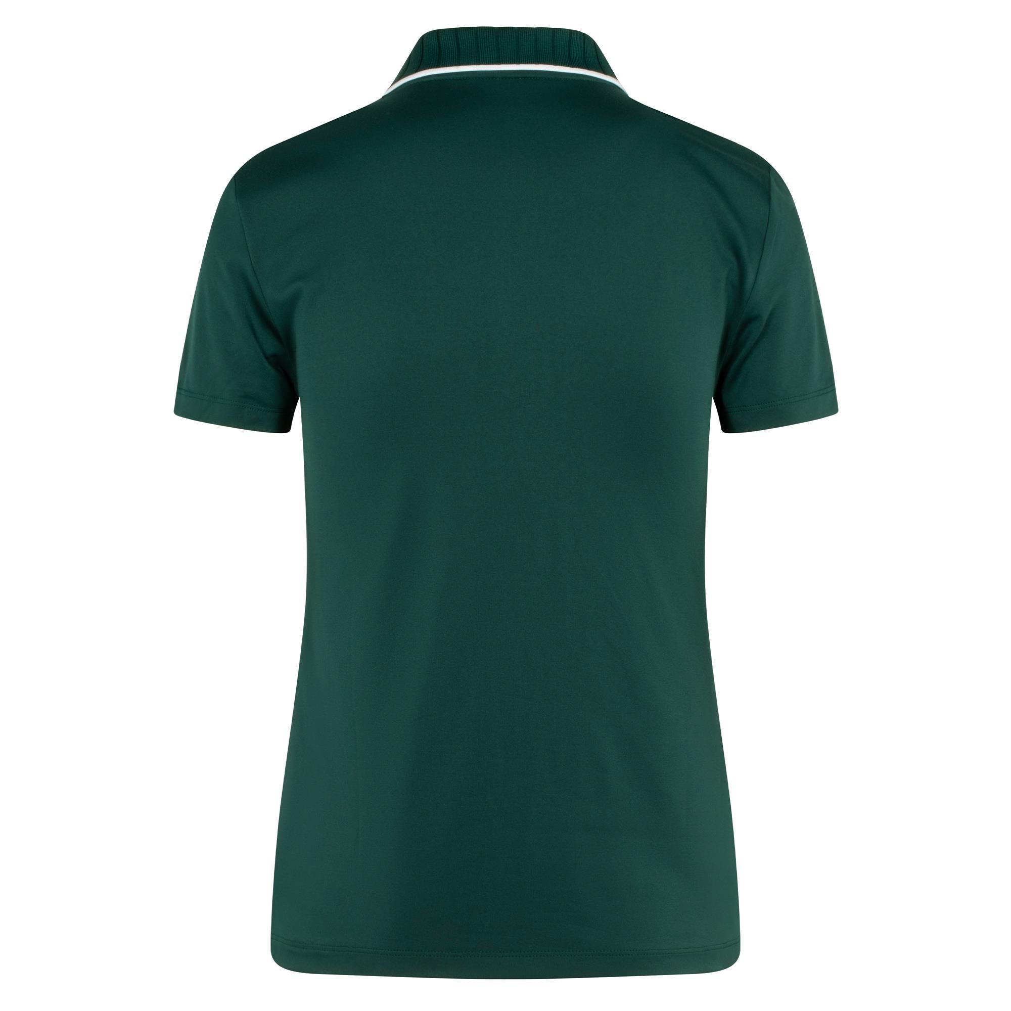 Puma Cloudspun Bridge Laides Gold Polo Shirt Dark Myrtle